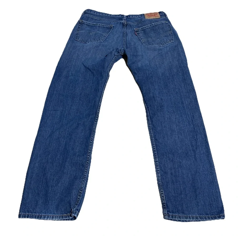 Levi's 505 Regular Fit Straight Leg Jeans Men's Size 36X32 High‎ Rise Denim Blue